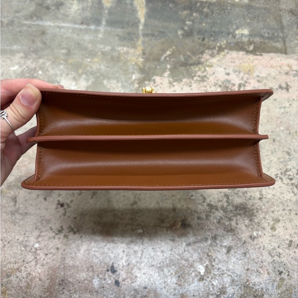 The Row Brown Leather Mini Sofia Top Handle Bag - Picture 6 of 10